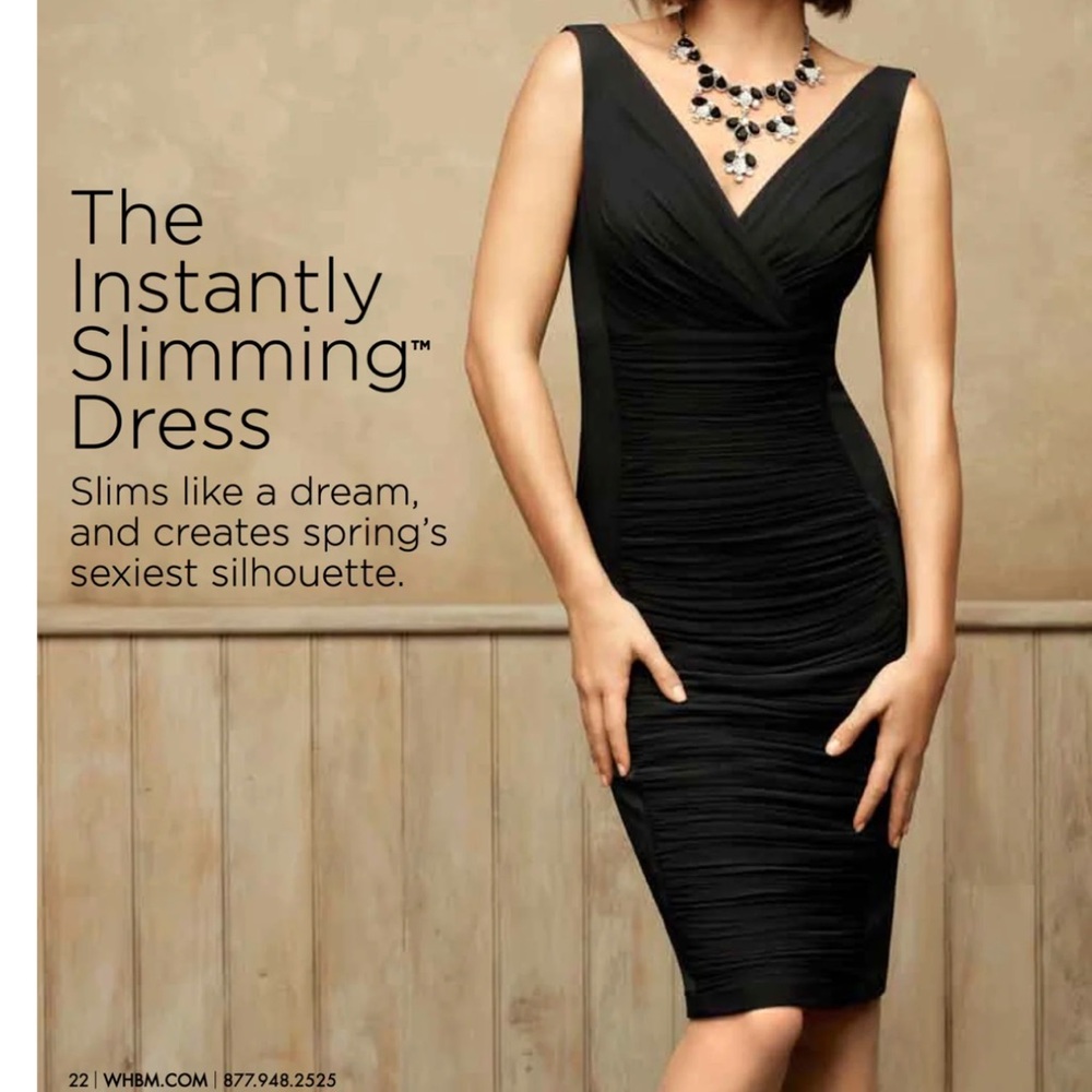 White House Black Market Black Slimming Dress